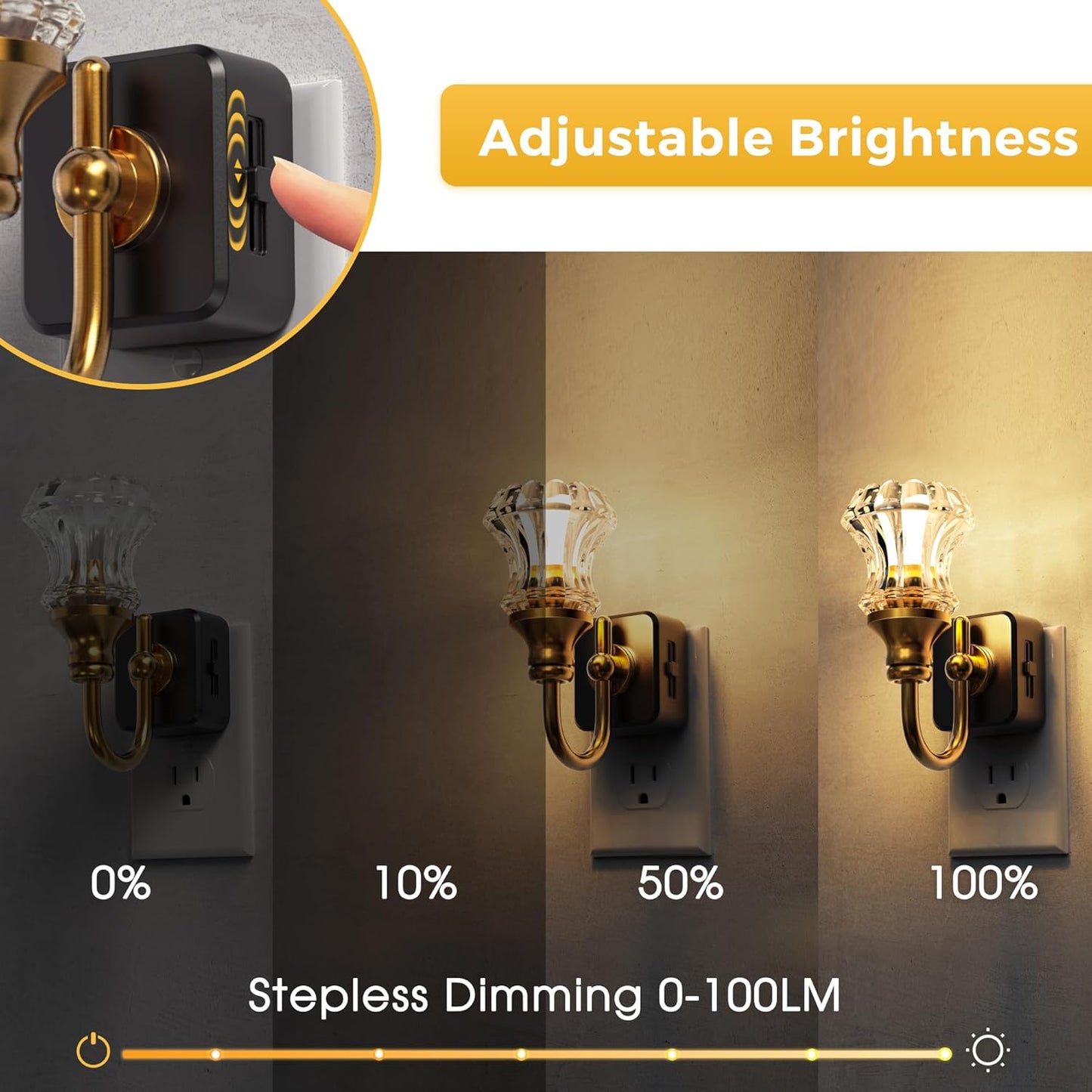 Plug-in Night Light Floral Style (Up)