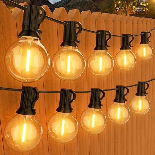 30M/100FT Outdoor Festoon String Lights with Timer