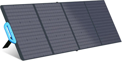 BLUETTI PV200 200W Solar Panel - for AC200P/EB70/EB55/EB3A Portable Power Stations with Adjustable Kickstand. Foldable Solar Power Backup. Off-Grid Supplies for Outdoor Camping. Emergency. Power Outage | Best Solar