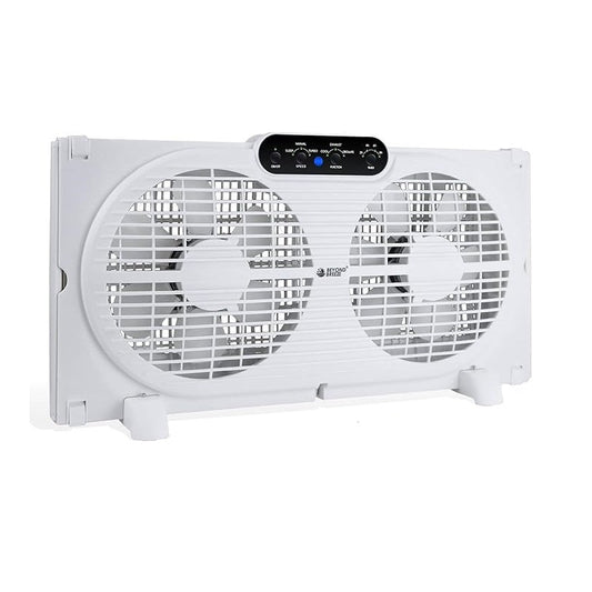 Adjustable Air Circulating Digital Window Fans with Remote Control