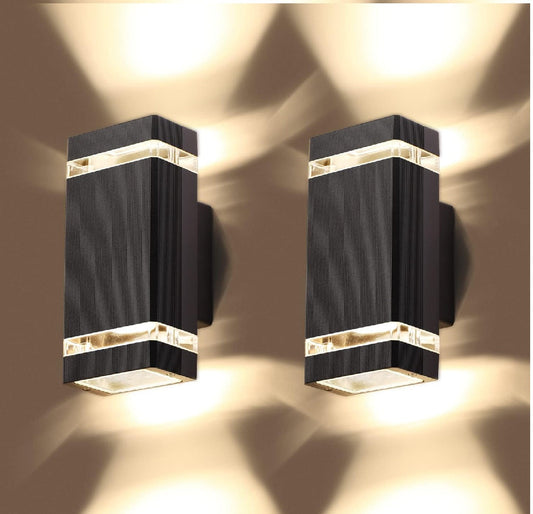 2 Pack Up Down Outdoor Wall Lights