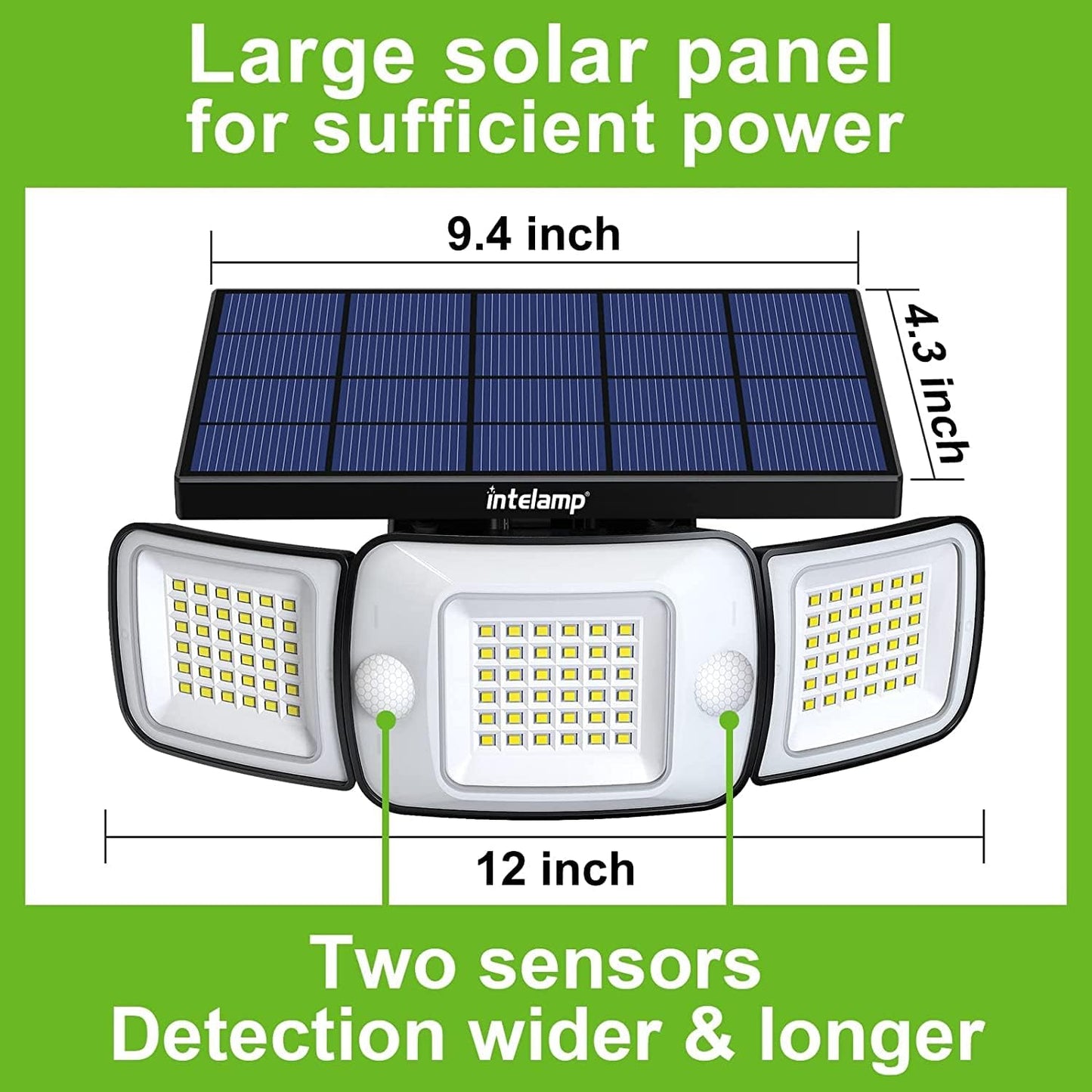 Wide Angle Motion Sensor Light