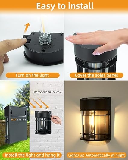 Solar Fence Garden Lights