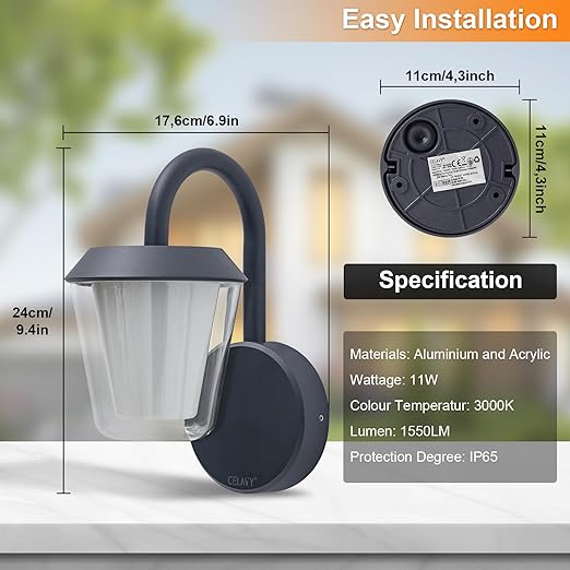 Outdoor Lantern Wall Light