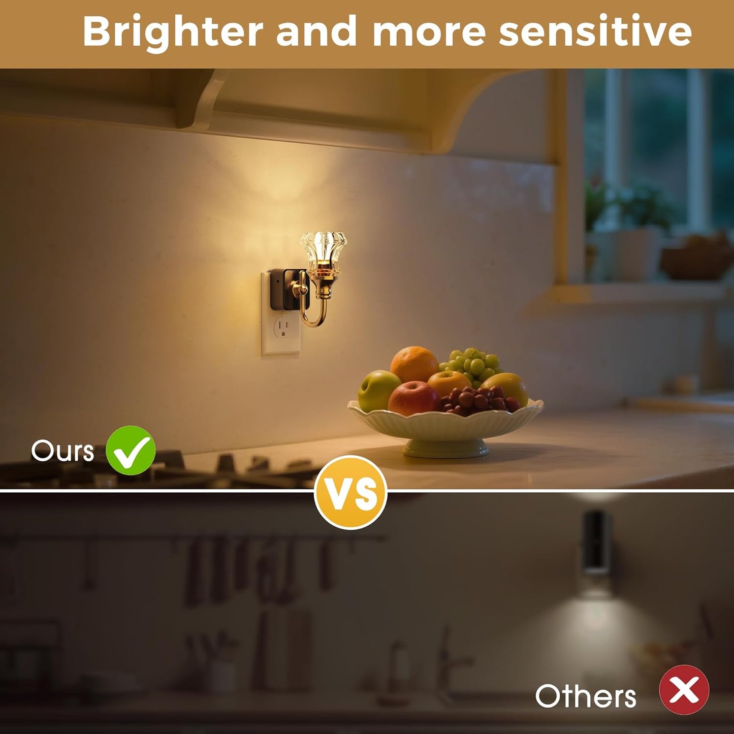 Plug-in Night Light Floral Style (Up)