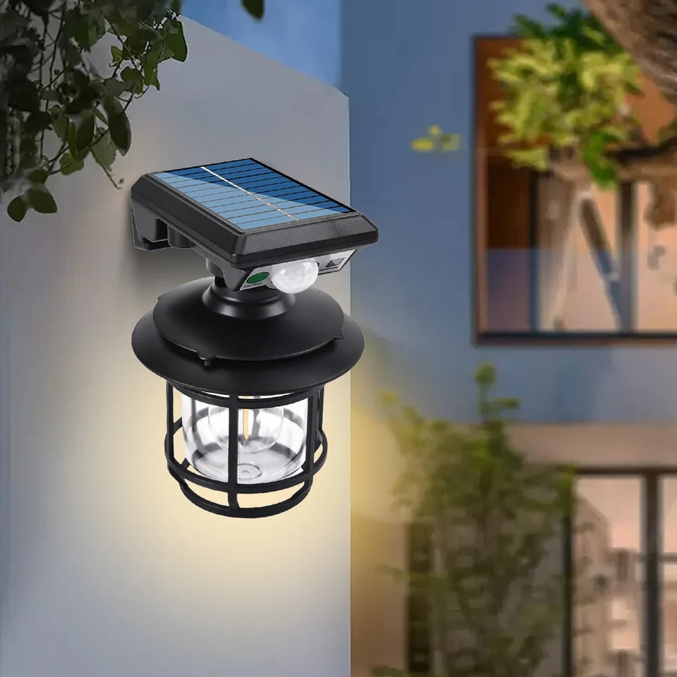 Solar Wall Light Outdoor. IP65 Waterproof  Wall Light PIR Motion Sensor