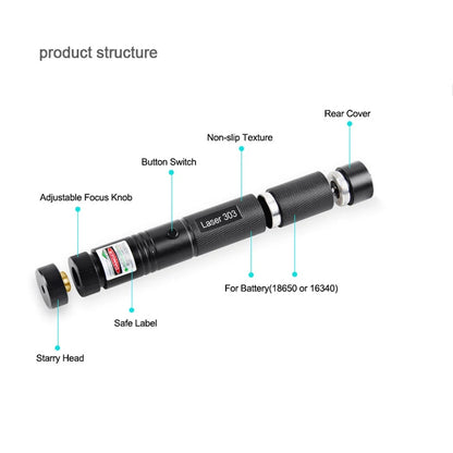 Rechargeable Green Laser Pointer 303 Party Pen Disco Light 5 Mile + Battery