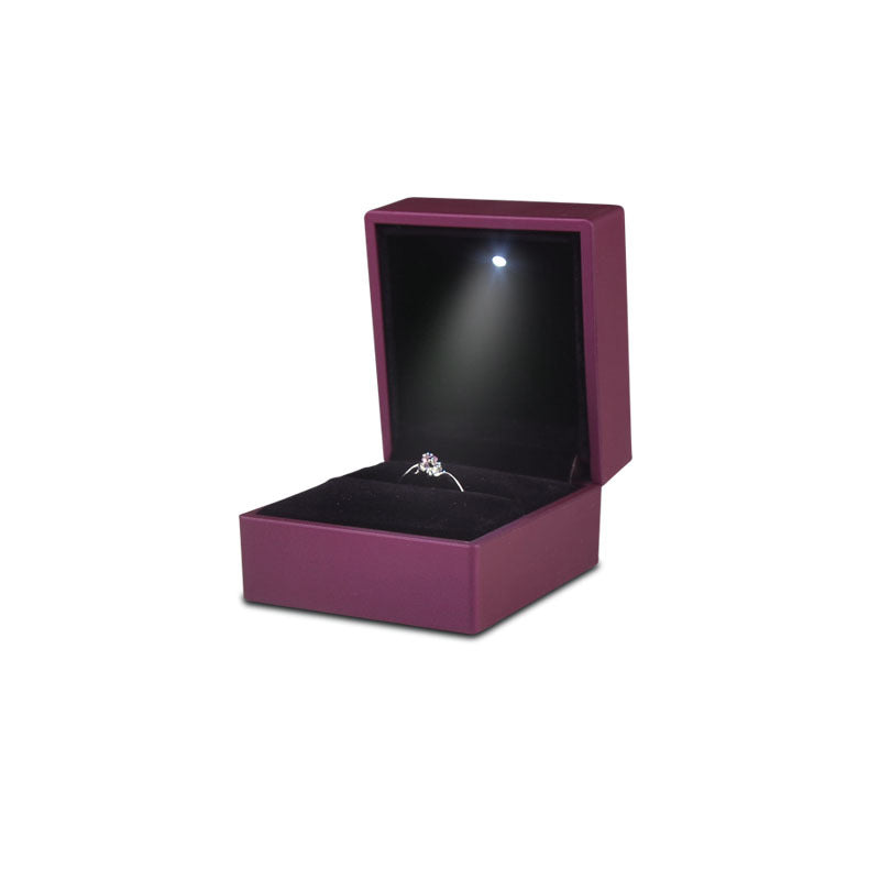 Elegant LED Light Ring Box: Perfect for Engagement & Wedding Gifts - Keep Your Jewelry Safe & Secure!  & Secure!