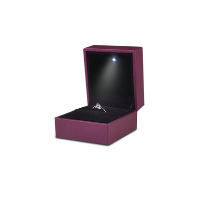 Elegant LED Light Ring Box: Perfect for Engagement & Wedding Gifts - Keep Your Jewelry Safe & Secure!  & Secure!