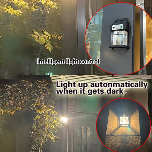 Solar Sensor Wall Light Outdoor. IP65 Waterproof Wall Light