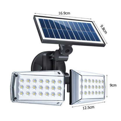 Lampe solaire jardin Double Spot LED