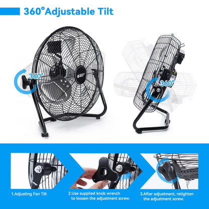 14 Flexible Industrial Floor Fans with Heavy-Duty Design