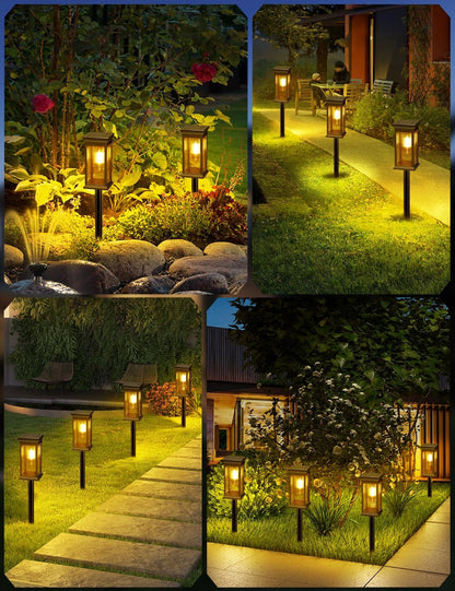 4-Pack Warm White Solar Garden Lights
