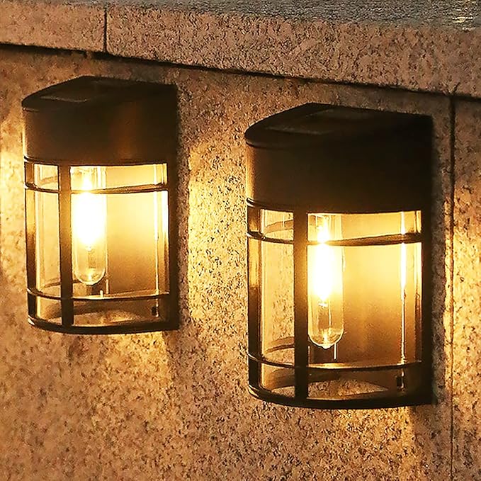 Retro Solar Fence Lights – 6 Pack Warm White