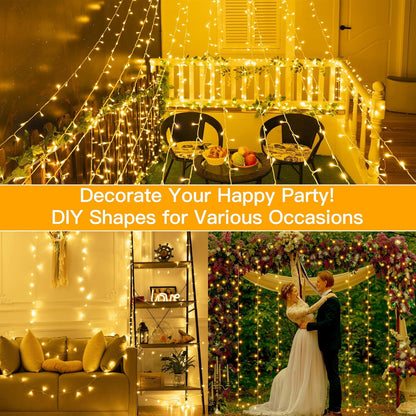 40M Fairy Lights – 400 LEDs. Waterproof. Timer. Dimmable