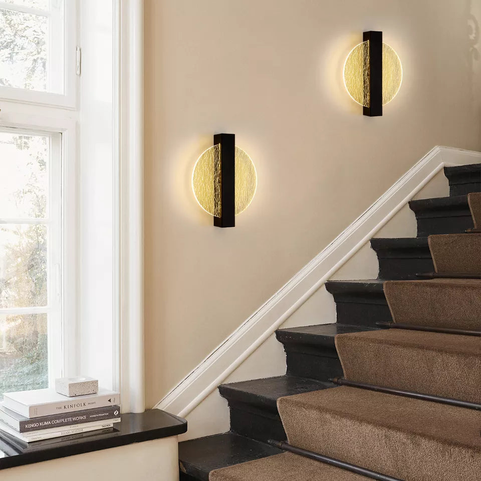 12W Modern LED Wall Lamp – Warm White Sconce for Bedroom & Hallway