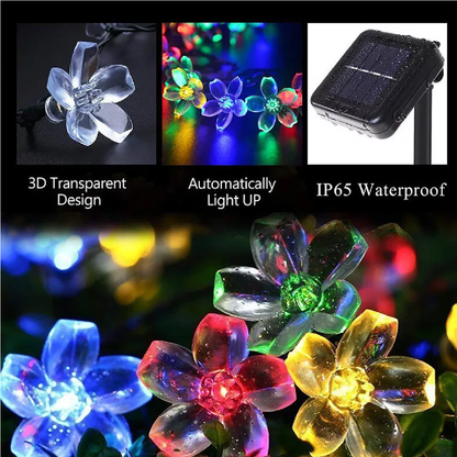 Flower Solar String Lights
