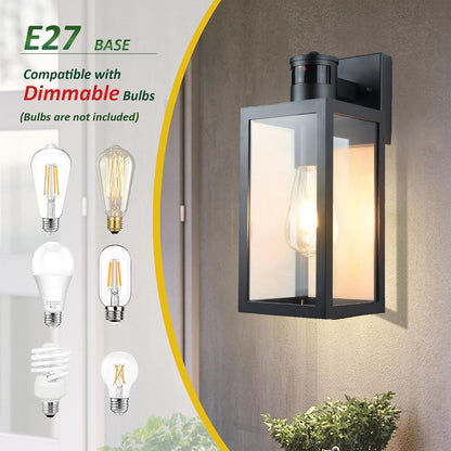 Motion Sensor Outdoor Wall Light. Dusk to Dawn Waterproof Sconce