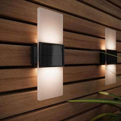 SolarCentre Gemini XL Outdoor Wall Lights. Set of 2. 27cm
