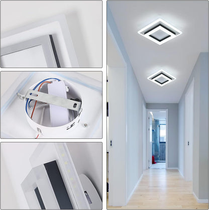 Ceiling Light. 24W Modern Ceiling Lamp. LED Ceiling Lights for Bedroom Hallway Office Kitchen Living Room. Cold White