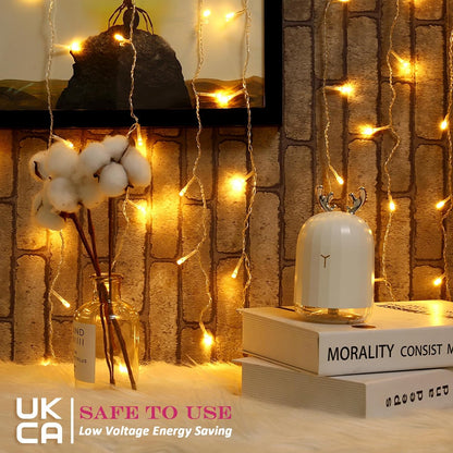 15M Plug-In Fairy Lights. 120 LED. 8 Modes. Waterproof