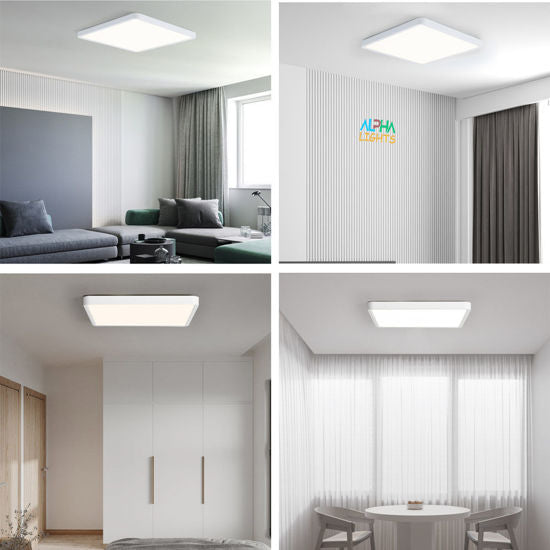 18W LED Ceiling Light 12 inch Square. 6500K Cold Light Super Bright Ceiling Lights