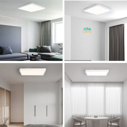 18W LED Ceiling Light 12 inch Square. 6500K Cold Light Super Bright Ceiling Lights