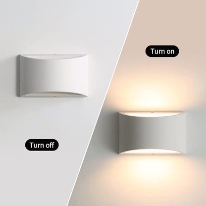 Modern LED Plaster Wall Light with G9 Bulb Included