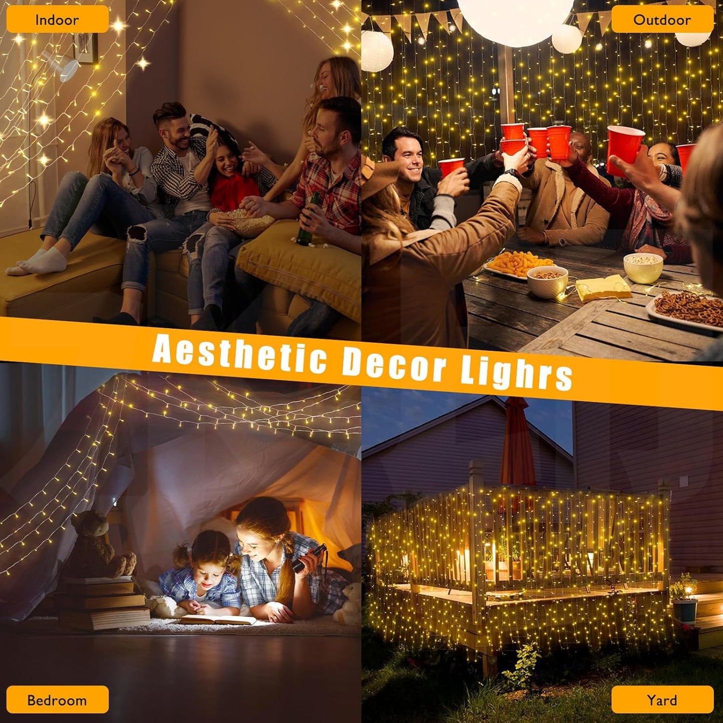 5M 50 LED Battery Operated Fairy String Lights – Warm White