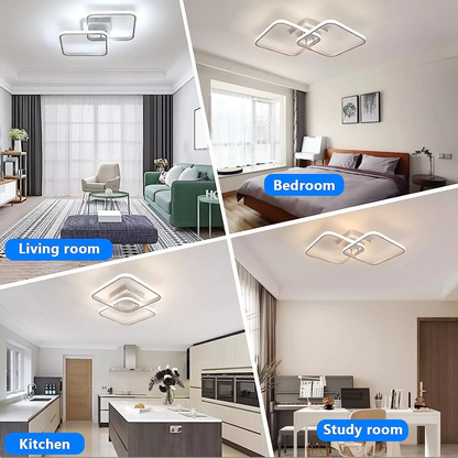 50W Dimmable LED Ceiling Light with Remote Control – Modern Pendant Lamp for Living Room – 60cm. Adjustable Brightness & Color Temperature