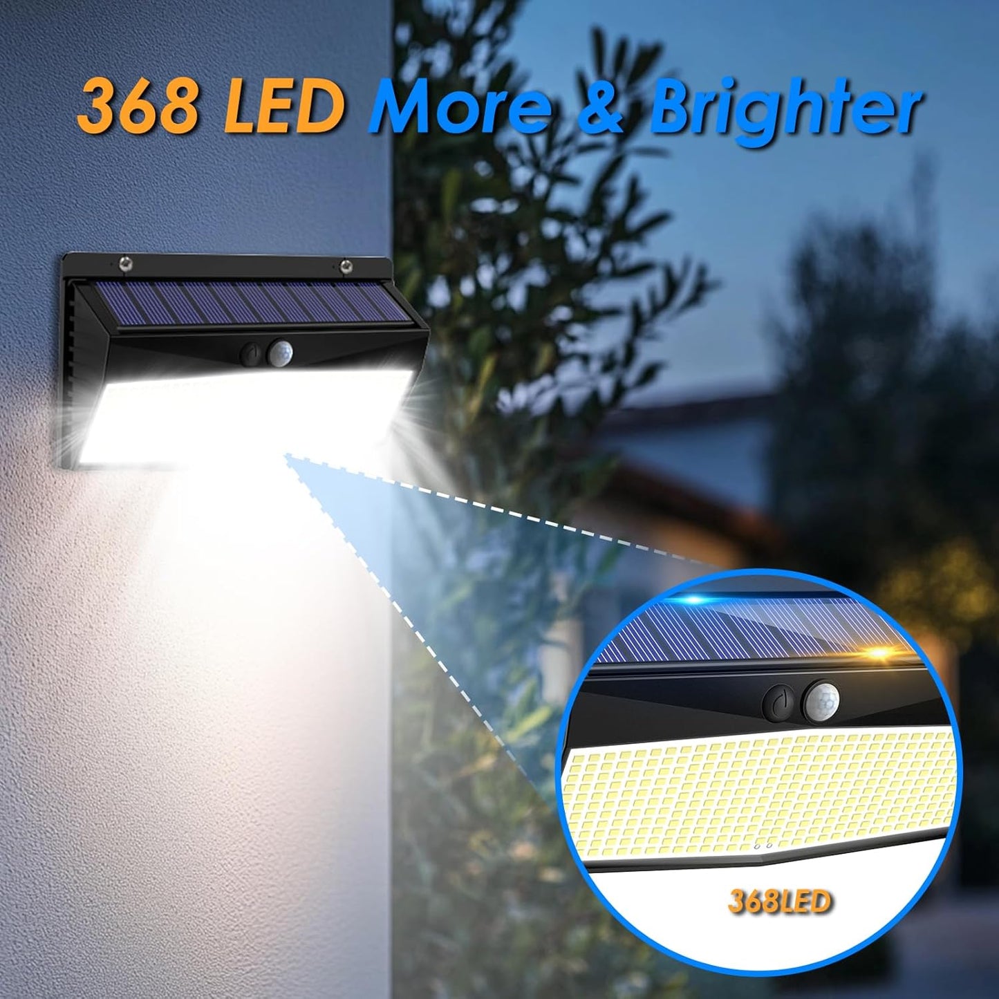 2-Pack Solar Motion Sensor Lights