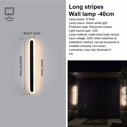 Modern LED Wall Light Sconce – Waterproof Outdoor/Indoor Long Strip Lamp. Energy Saving