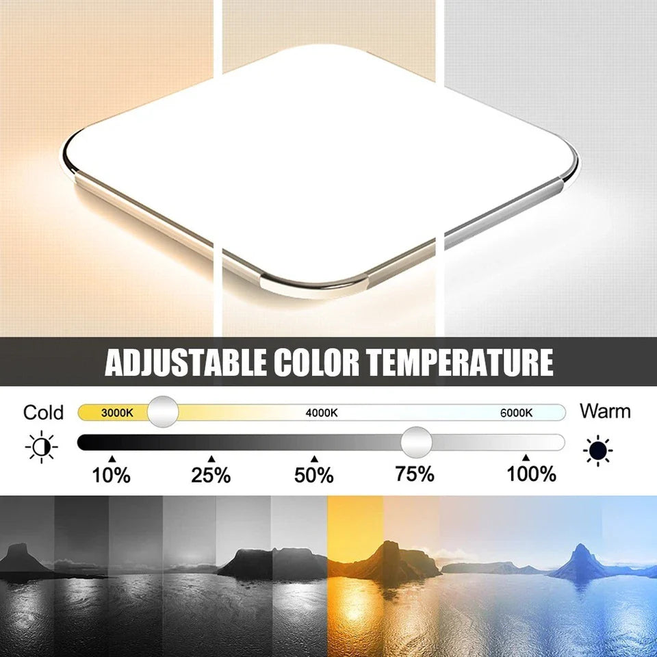 Modern 24W Dimmable LED Ceiling Light with Remote
