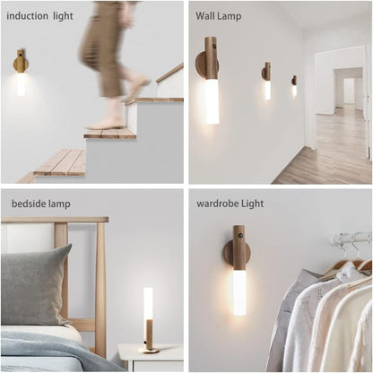 Rechargeable Motion Sensor Night Light with Magnetic Base. 2 Pack