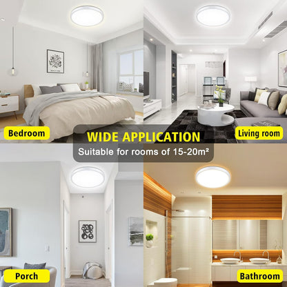 Dimmable LED Ceiling Light Panel with Remote. 24W