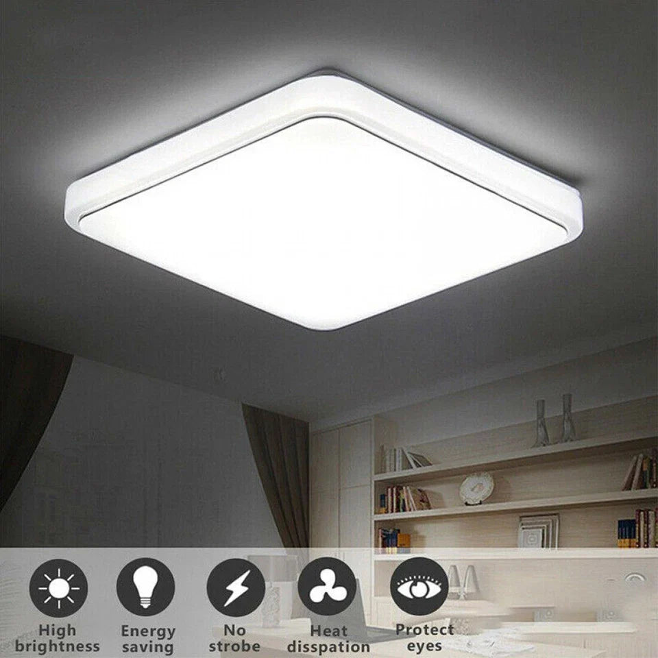 LED Ceiling Panel Light 12W-72W Modern Square Lamp
