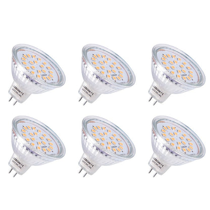 6 Pack 3.8W GU5.3 300lm Warm White Spotlight Bulbs