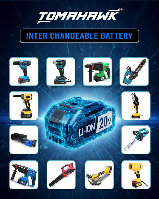 Replacement Rechargeable Lithium-Ion Battery for Cordless Drill - 20V