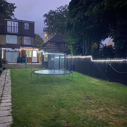 Outdoor Rope Lights – Mains Powered. Connectable. 10m/33ft. 240 LED Cool White. Waterproof. 10mm Thick Rope Lighting for Garden. Patio. Pathways. and Christmas Décor