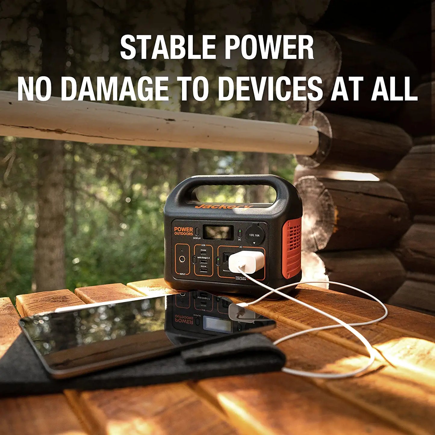 Jackery Portable Power Station Explorer 300 - 293Wh Backup Lithium Battery. 110V/300W Pure Sine Wave AC Outlet. Solar Generator (Solar Panel Not Included) for Outdoors Camping Travel Hunting Blackout | Best Solar