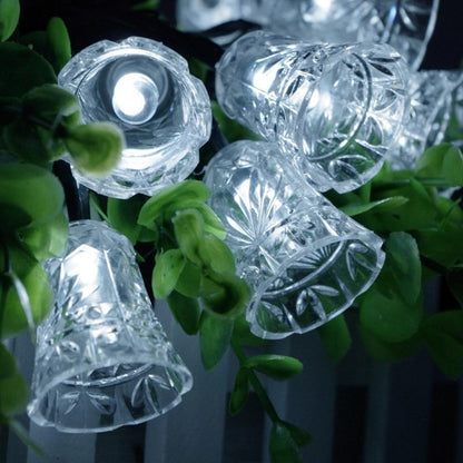 Guirlande Solaire 50 Cloche de Noel Blanche
