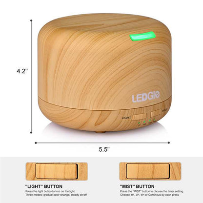 Wood Grain Ultrasonic Mist Air Humidifiers