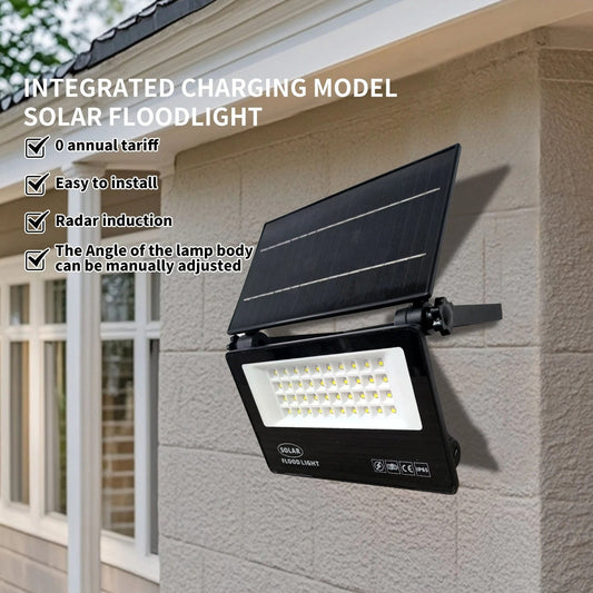Solar Flood Light.mSolar Powered Spotlight Outdoor Waterproof Street Light Adjustable