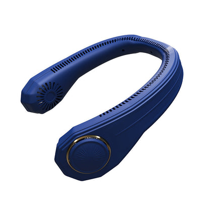 Neckband Electric Fan Power Digital Display Usb Hanging Neck Rechargeable Portable Air Conditioning Bladeless Fan