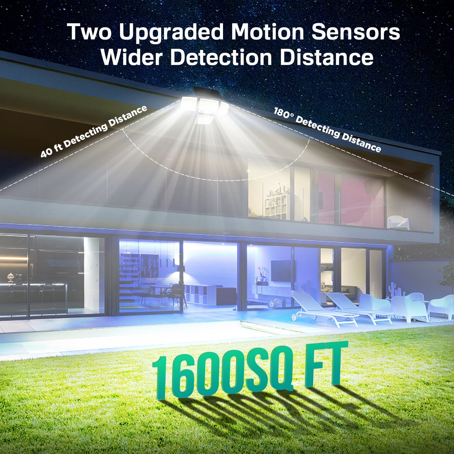 3000LM 188 LED Motion Sensor Solar Light