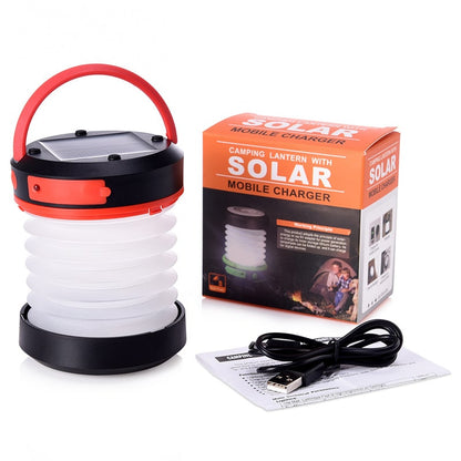 1W 3 Modes LED Solar Outdoor Camping Lantern Lights