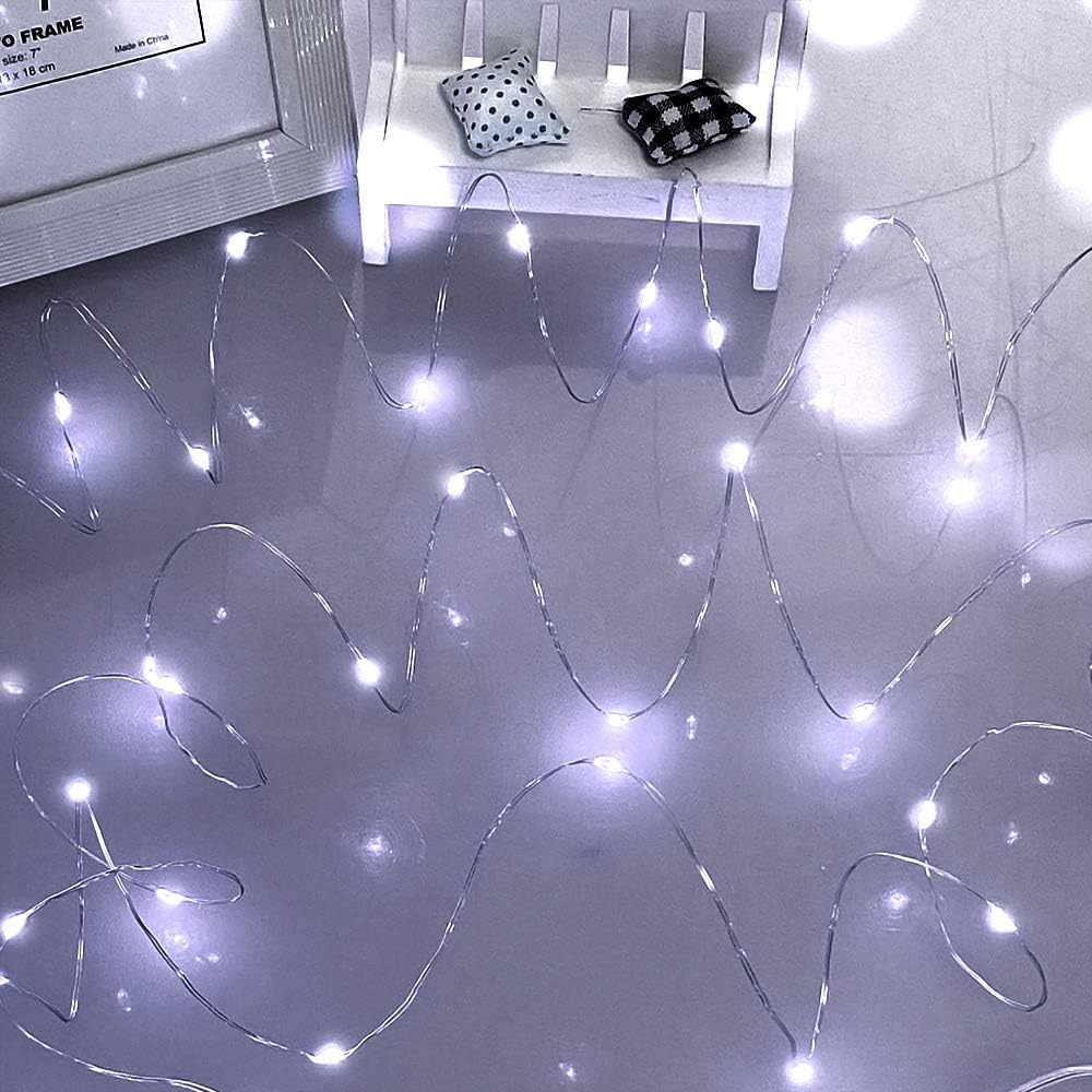 Green Fairy Lights. 5M 50 LEDs Battery Powered String Lights