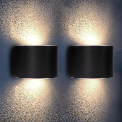 Solar Up & Down Wall Lights – Outdoor Waterproof LED (2 Pack)
