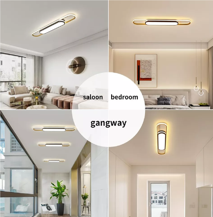 110cm Modern Ceiling Light – Remote-Controlled LED Lighting for Kitchens. Dining Rooms. and Hallways
