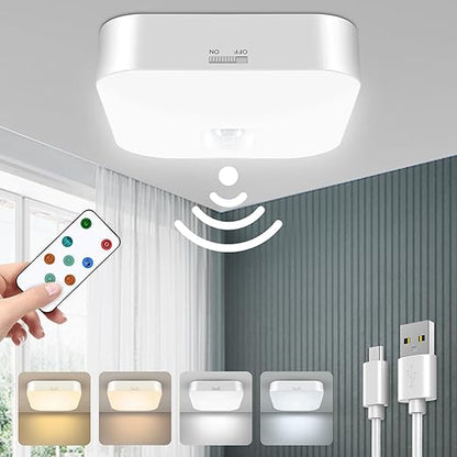 Rechargeable Motion Sensor Ceiling Light. 500LM. Waterproof LED